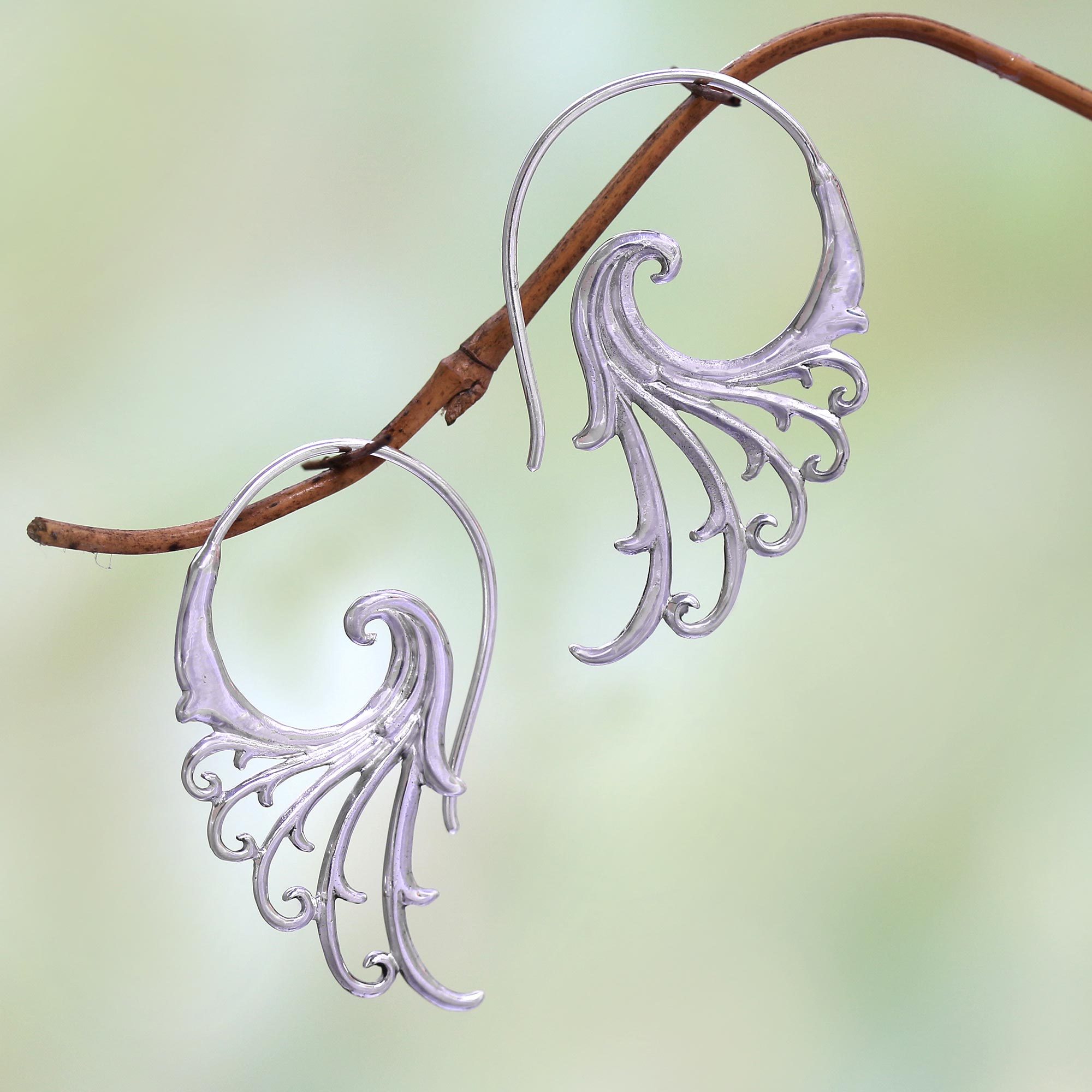 NOVICA .925 Sterling Silver Long Chandelier Earrings, Rain' NOVICA .925 Sterling Silver Long Chandelier Earrings, Rain'