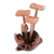 Wood figurine, 'Majestic Mushroom' (4.5 inch) - Jempinis and Benalu Wood Mushroom Figurine (4.5 in.) (image 2c) thumbail