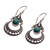 Magnesite dangle earrings, 'Elegant Crescents' - Magnesite Crescent Dangle Earrings Crafted in Bali