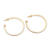 Gold plated sterling silver half-hoop earrings, 'Vintage Loop' (1.3 inch) - 18k Gold Plated Sterling Silver Half-Hoop Earrings (1.3 in.) thumbail