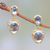 Gold plated blue topaz dangle earrings, 'Vintage Ace' - 18k Gold Plated Blue Topaz Dangle Earrings from Bali (image 2) thumbail