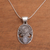 Rainbow moonstone pendant necklace, 'Shield of the Gods' - Handcrafted Rainbow Moonstone Pendant Necklace from Bali (image 2) thumbail