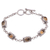 Citrine link bracelet, 'Rich Domes' - Oval Citrine Link Bracelet from Bali (image 2a) thumbail