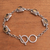 Citrine link bracelet, 'Rich Domes' - Oval Citrine Link Bracelet from Bali (image 2b) thumbail