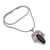Onyx and citrine pendant necklace, 'Monolithic Oval' - Onyx and Citrine Pendant Necklace from Bali (image 2d) thumbail