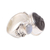 Rainbow moonstone cocktail ring, 'Night Face' - Bali Rainbow Moonstone and Ebony Wood Face Cocktail Ring (image 2g) thumbail