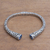 Blue topaz cuff bracelet, 'A Glimpse of Sky' - Blue Topaz and Sterling Silver Scroll Motif Cuff Bracelet (image 2c) thumbail