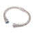 Blue topaz cuff bracelet, 'A Glimpse of Sky' - Blue Topaz and Sterling Silver Scroll Motif Cuff Bracelet (image 2d) thumbail