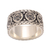 Men's sterling silver band ring, 'Omkara Blessing' - Men's Sterling Silver Om Band Ring from Bali (image 2d) thumbail