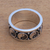 Sterling silver band ring, 'Peace Be With You' - Sterling Silver Yin and Yang Band Ring from Bali (image 2c) thumbail