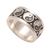 Sterling silver band ring, 'Peace Be With You' - Sterling Silver Yin and Yang Band Ring from Bali (image 2d) thumbail
