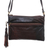 Leather sling, 'Vintage Pouch in Espresso' - Artisan Crafted Leather Sling in Espresso from Bali