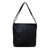 Leather shoulder bag 'Lotus Carrier in Black' - Lotus Flower Leather Shoulder Bag from Bali (image 2d) thumbail