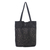 Leather shoulder bag, 'Jogja Stars in Black' - Floral Openwork Leather Shoulder Bag in Black from Bali