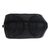 Leather clutch, 'Rice Paddy in Black' - Patterned Leather Clutch in Black from Bali