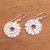 Sterling silver filigree dangle earrings, 'Fascinating Circles' - Circular Sterling Silver Filigree Dangle Earrings from Java