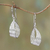Sterling silver filigree dangle earrings, 'Elegant Ribbon' - Sterling Silver Filigree Ribbon Dangle Earrings from Java thumbail