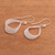 Sterling silver filigree dangle earrings, 'Elegant Ribbon' - Sterling Silver Filigree Ribbon Dangle Earrings from Java (image 2c) thumbail
