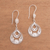 Sterling silver filigree dangle earrings, 'Ayu Drops' - Drop-Shaped Sterling Silver Filigree Dangle Earrings