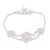 Sterling silver filigree pendant bracelet, 'Floral Story' - Floral Sterling Silver Filigree Pendant Bracelet from Java