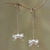 Sterling silver filigree dangle earrings, 'Happy Bows' - Bow-Shaped Sterling Silver Filigree Dangle Earrings