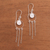 Sterling silver filigree chandelier earrings, 'Delightful Circles' - Circular Sterling Silver Filigree Chandelier Earrings (image 2b) thumbail
