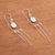 Sterling silver filigree chandelier earrings, 'Delightful Circles' - Circular Sterling Silver Filigree Chandelier Earrings (image 2c) thumbail