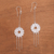 Filigrane Wasserfall-Ohrringe aus Sterlingsilber - Kreisförmige filigrane Ohrhänger aus Sterlingsilber aus Java