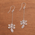 Sterling silver filigree dangle earrings, 'Wondrous Kinjeng' - Sterling Silver Filigree Dangle Earrings Crafted in Java