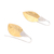 Gold plated dangle earrings, 'Modern Fall' - 22k Gold Plated Dangle Earrings from Bali