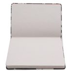 Batik cotton journal, 'Archer in the Trees' - Black Leaf Motif Cotton Cover Journal Recycled Paper