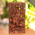 Holzrelieftafel, 'Sarasvati' - Suar-Holzrelieftafel des Hindu-Gottes Saraswati aus Indonesien