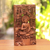 Wood relief panel, 'Buddha in Nature' - Hand-Carved Suar Wood Relief Panel of Buddha Praying (image 2) thumbail