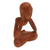 Wood sculpture, 'Wondering' - Abstract Suar Wood Sculpture of a Person from Indonesia (image 2c) thumbail