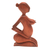 Wood sculpture, 'Maternal Mother' - Hand-Carved Maternity-Themed Wood Sculpture from Bali