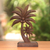 Wood statuette, 'Coconut Trees' - Hand-Carved Wood Coconut Tree Statuette from Bali (image 2) thumbail