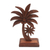 Wood statuette, 'Coconut Trees' - Hand-Carved Wood Coconut Tree Statuette from Bali thumbail