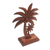 Wood statuette, 'Coconut Trees' - Hand-Carved Wood Coconut Tree Statuette from Bali