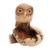 Wood figurine, 'Lone Owl' - Jempinis Wood Owl Figurine from Bali thumbail