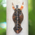 Holzmaske, 'Wachsame Giraffe - Handgeschnitzte Giraffenmaske aus Albesienholz aus Bali