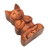 Wood puzzle box, 'Meditating Cat' - Handmade Suar Wood Cat Puzzle Box from Bali (image 2c) thumbail
