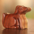 Wood puzzle box, 'Playful Dog' - Handmade Suar Wood Dog Puzzle Box from Bali