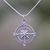 Sterling silver pendant necklace, 'Celuk Compass' - Compass-Themed Sterling Silver Pendant Necklace from Bali (image 2) thumbail