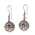 Sterling silver dangle earrings, 'Grinning Faces' - Sterling Silver Face Dangle Earrings from Bali (image 2c) thumbail