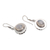 Rainbow moonstone dangle earrings, 'Framed Ovals' - Oval Rainbow Moonstone Dangle Earrings from Bali
