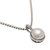collar con colgante de perlas cultivadas - Collar con colgante de perlas blancas cultivadas de Bali