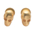 Ohrstecker aus vergoldetem Sterlingsilber - Totenkopf-Ohrringe aus vergoldetem Sterlingsilber aus Bali