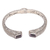 Amethyst cuff bracelet, 'Sukawati Helix' - Helix Pattern Amethyst Cuff Bracelet from Bali (image 2c) thumbail