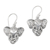 Sterling silver dangle earrings, 'Elephant King' - Sterling Silver Elephant Dangle Earrings from Bali (image 2a) thumbail