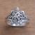 Sterling silver band ring, 'Ancient Turtle' - Sterling Silver Sea Turtle Band Ring from Bali thumbail